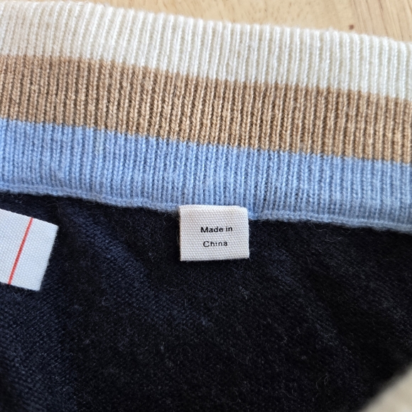 Chinit & Parker Contrast Trim Wool & Cashmere Blend Track Pant Jogger Medium - Picture 11 of 16